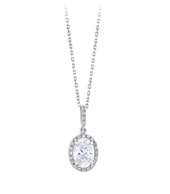 0.10 Karat Topaz Taşlı Pırlanta Kolye