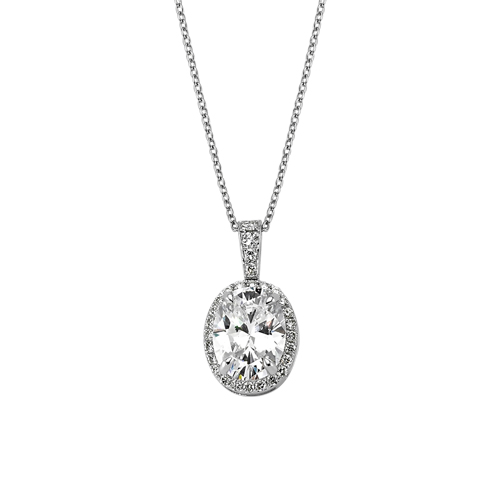 0.15 Karat Topaz Taşlı Pırlanta Fantezi Kolye