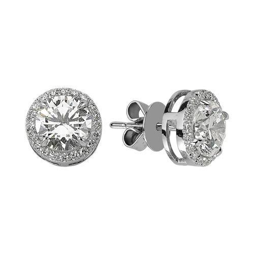 0.16 Karat Topaz Taşlı Pırlanta Fantezi Küpe