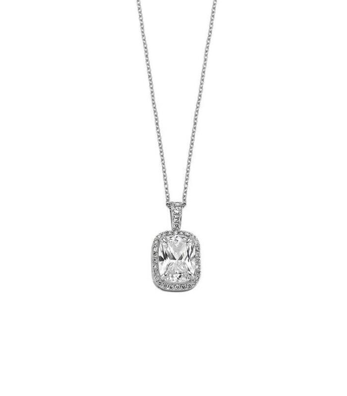0.28 Karat Topaz Taşlı Pırlanta Fantezi Kolye