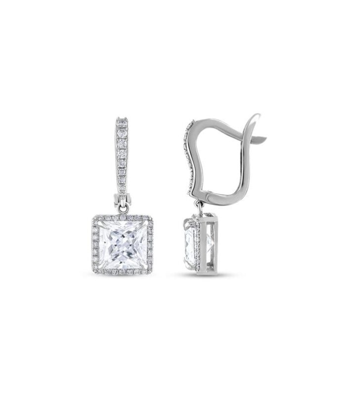 0.44 Karat Topaz Taşlı Pırlanta Küpe