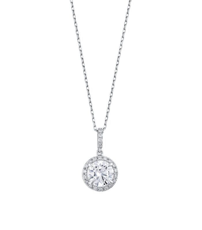 Topaz Taşlı Pırlanta Kolye