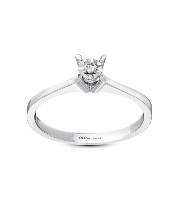 0.03 Karat Pırlanta Venüs Tektaş Yüzük