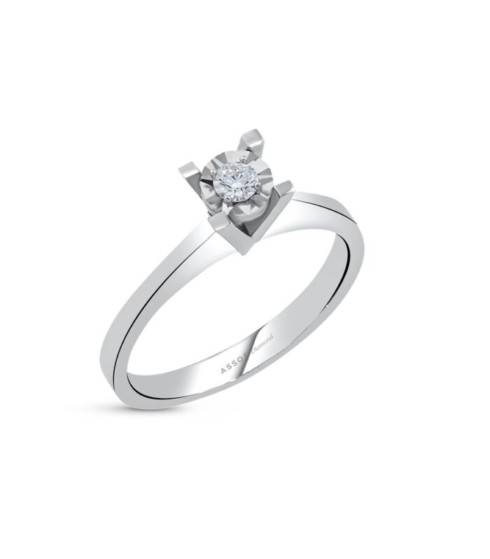 0.05 Karat Pırlanta Tektaş Yüzük