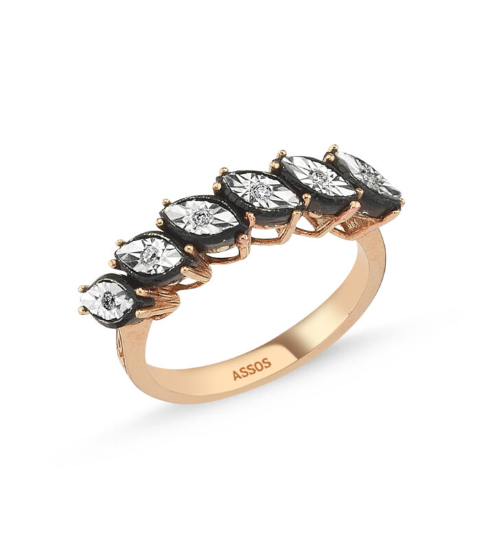 0.05 Karat Yarım Tur Elmas Yüzük