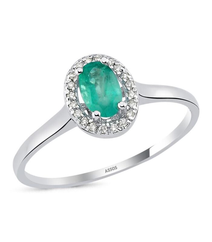 0.05 Karat Zümrüt Taşlı Pırlanta Yüzük