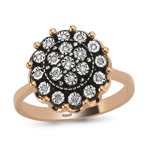 0.06 Karat Elmas Fantezi Yüzük