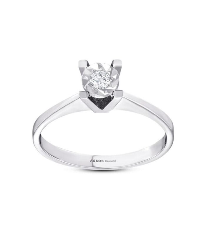 0.06 Karat Pırlanta Tektaş Yüzük