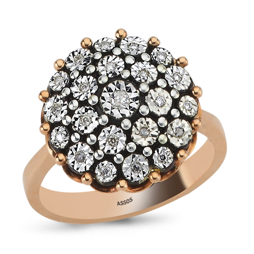 0.08 Karat Elmas Fantezi Yüzük