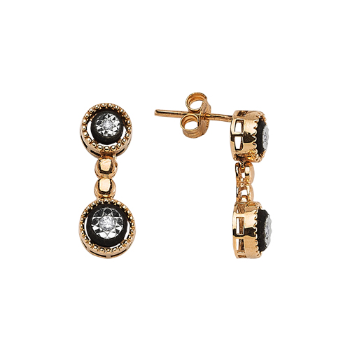 0.09 Karat Elmas Fantezi Küpe