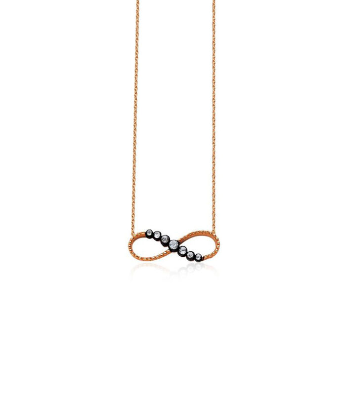 0.09 Karat Elmas Sonsuzluk Kolye