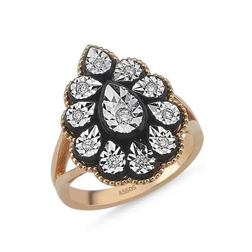 0.10 Karat Elmas Fantezi Yüzük