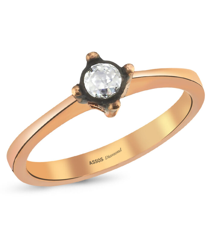 0.10 Karat Elmas Tektaş Yüzük