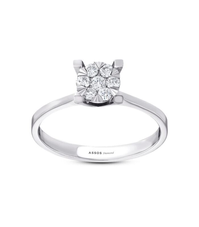 0.10 Karat Pırlanta Buket Yüzük