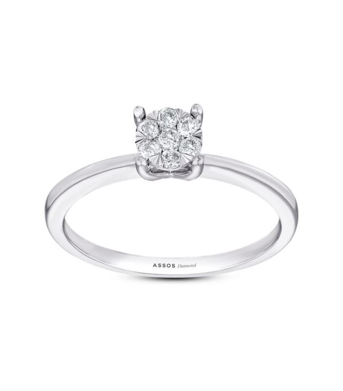 0.10 Karat Pırlanta Buket Yüzük