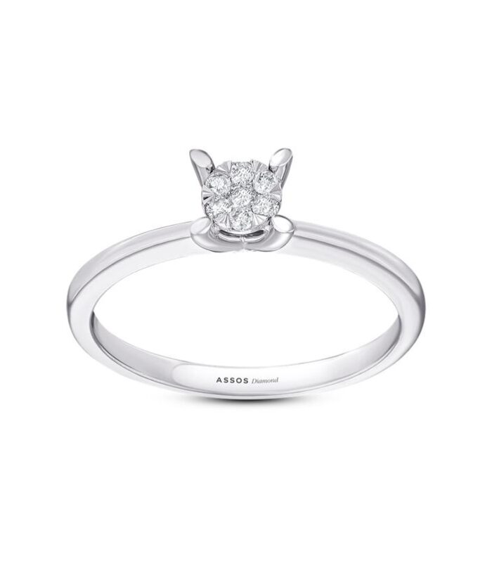 0.10 Karat Pırlanta Buket Yüzük