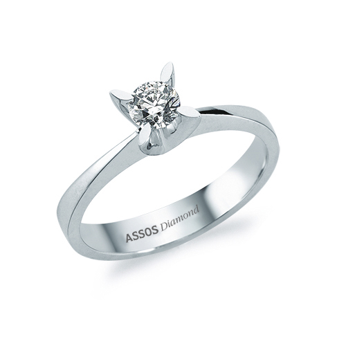 0.10 Karat Pırlanta Tektaş Yüzük