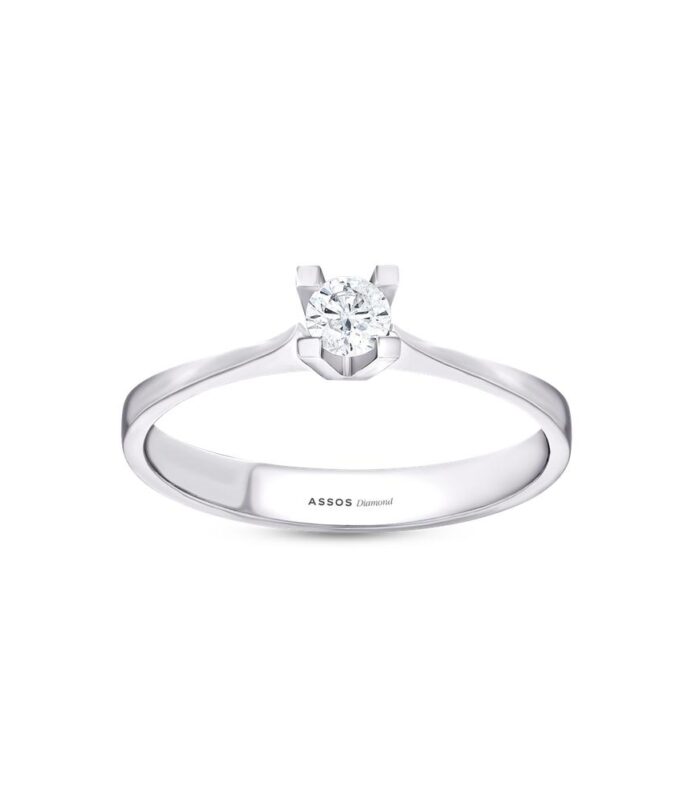 0.10 Karat Pırlanta Tektaş Yüzük