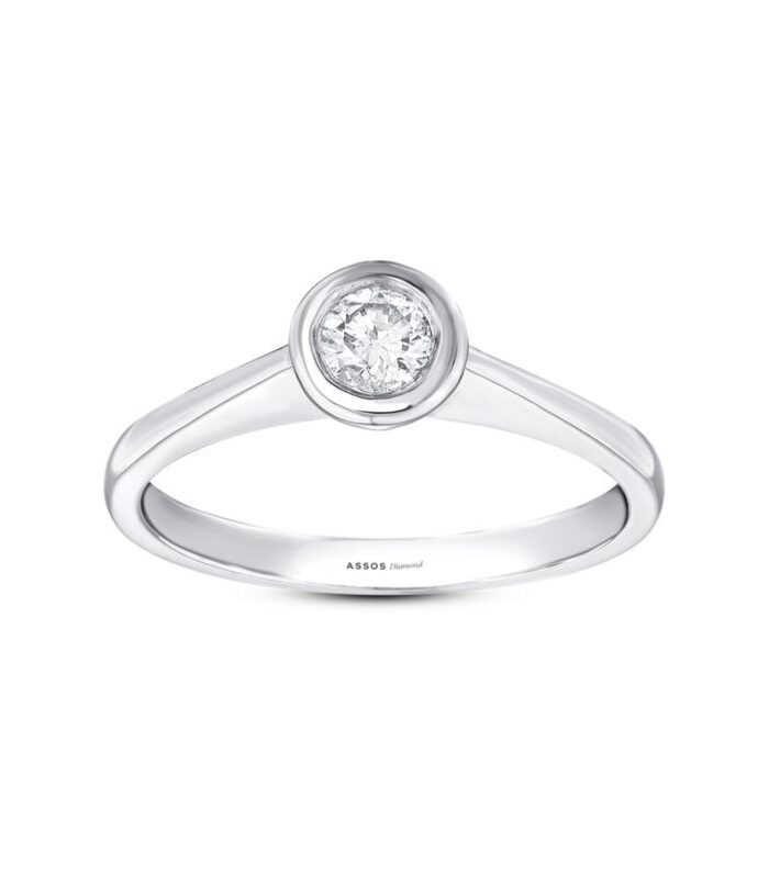 0.10 Karat Pırlanta Tektaş Yüzük