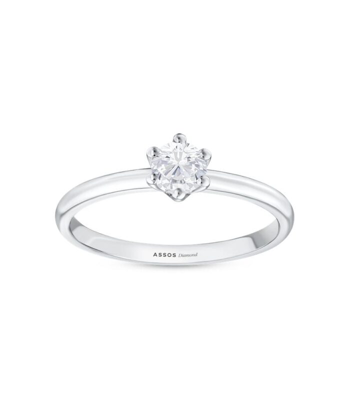 0.10 Karat Pırlanta Tektaş Yüzük