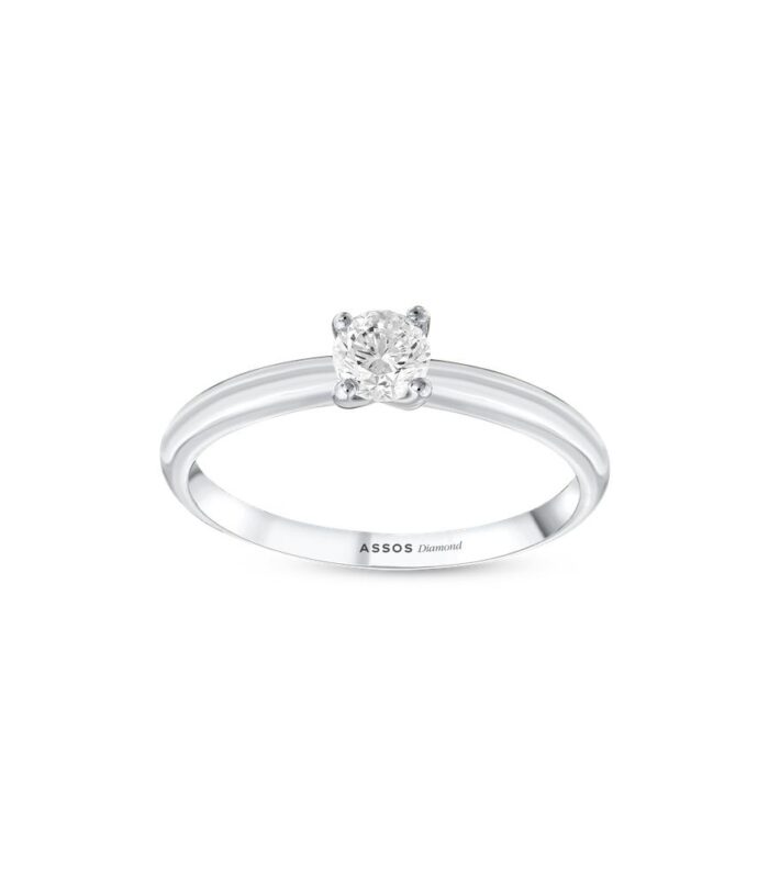 0.10 Karat Pırlanta Tektaş Yüzük