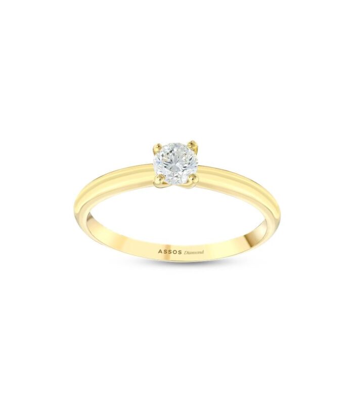 0.10 Karat Pırlanta Tektaş Yüzük