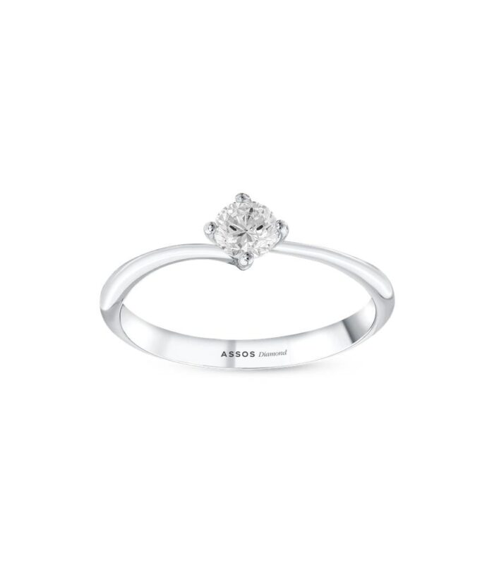 0.10 Karat Pırlanta Tektaş Yüzük