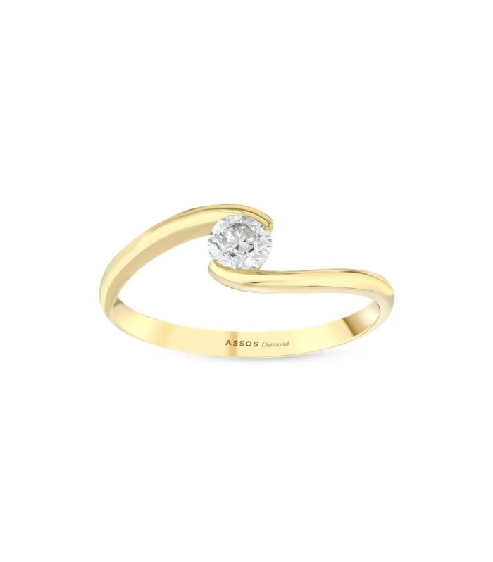 0.10 Karat Pırlanta Tektaş Yüzük