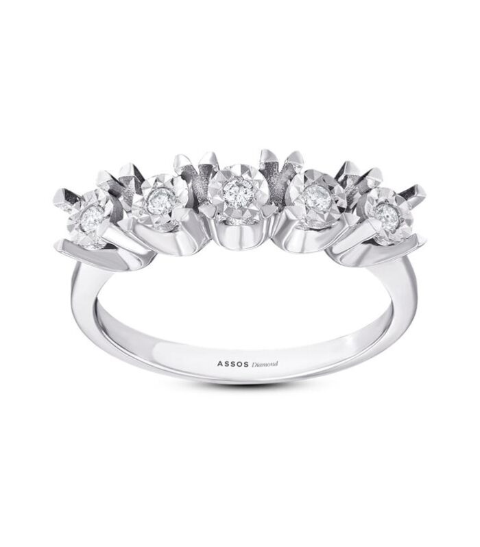 0.10 Karat Pırlanta Venüs Beştaş Yüzük