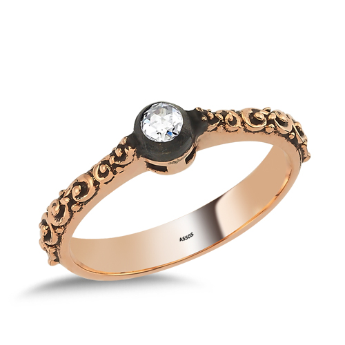 0.11 Karat Elmas Tektaş Yüzük