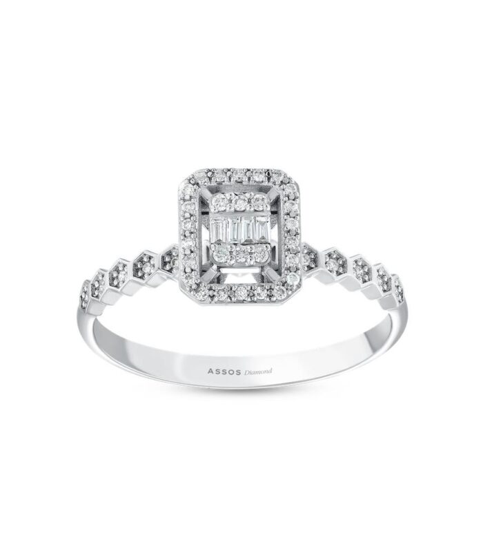 0.12 Karat Baget Pırlanta Yüzük