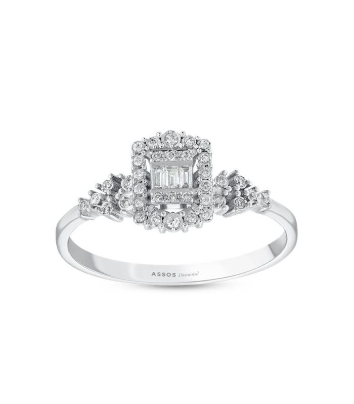 0.12 Karat Baget Pırlanta Yüzük