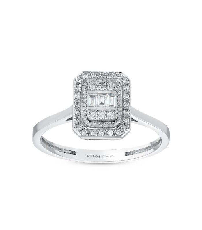 0.12 Karat Baget Pırlanta Yüzük