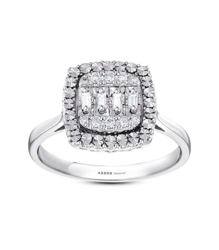 0.12 Karat Baget Pırlanta Yüzük