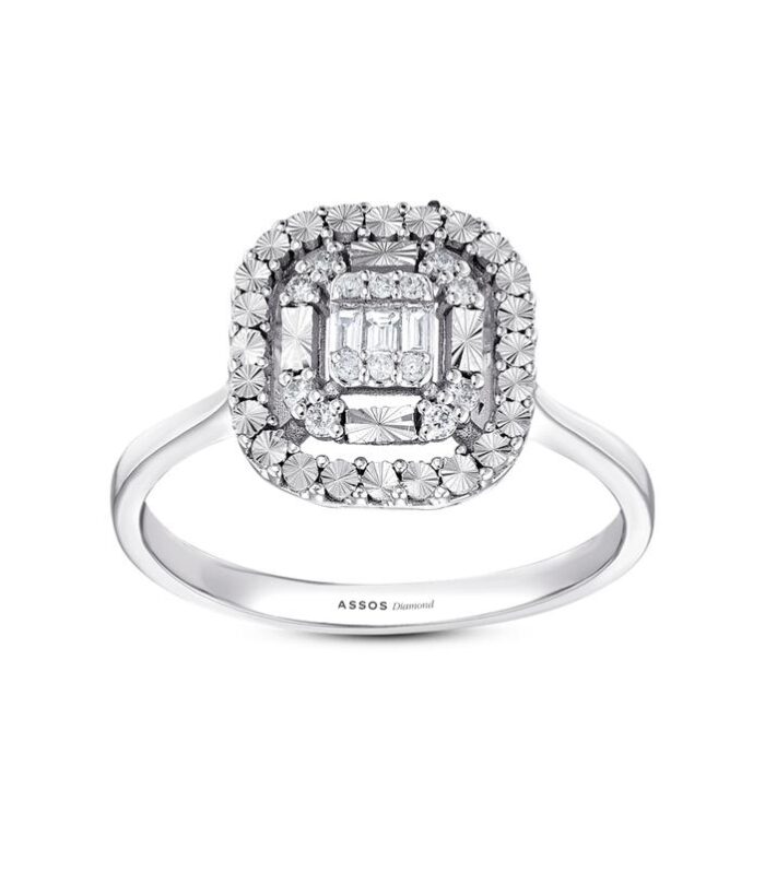 0.13 Karat Baget Pırlanta Yüzük