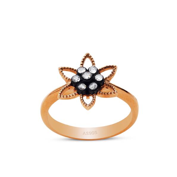 0.13 Karat Gül Elmas Yüzük