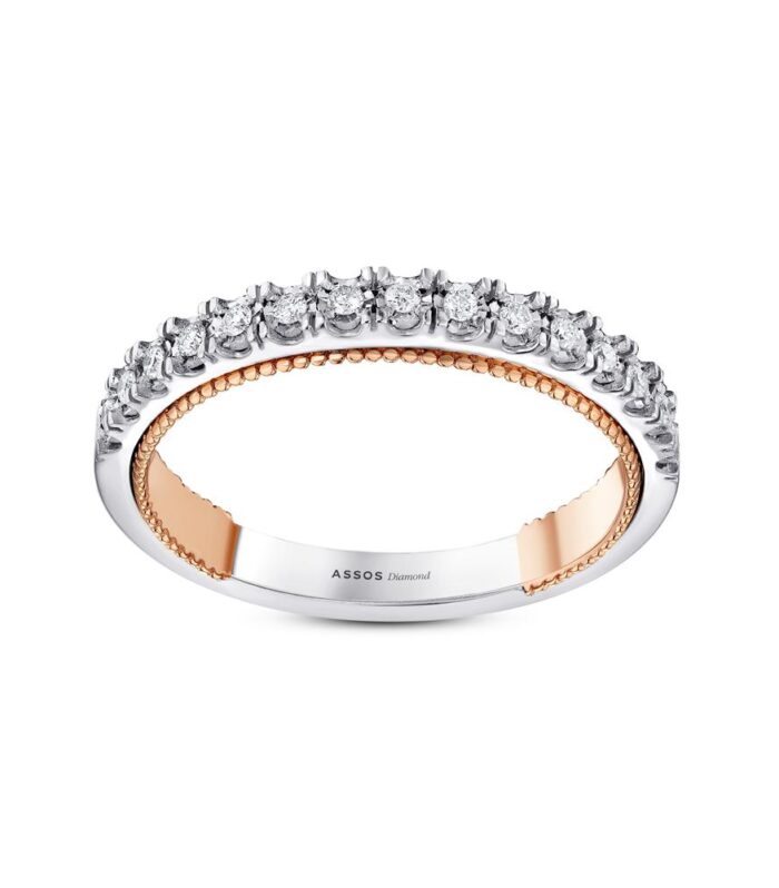 0.13 Karat Pırlanta Yarımtur Yüzük