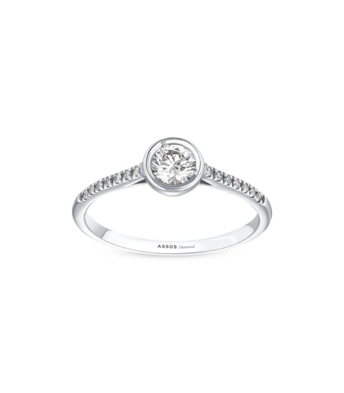 0.14 Karat Pırlanta Tektaş Yüzük