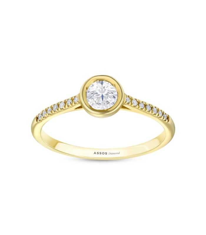 0.14 Karat Pırlanta Tektaş Yüzük