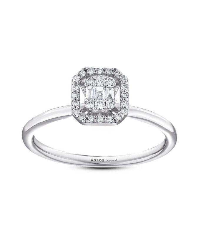 0.15 Karat Baget Pırlanta Yüzük