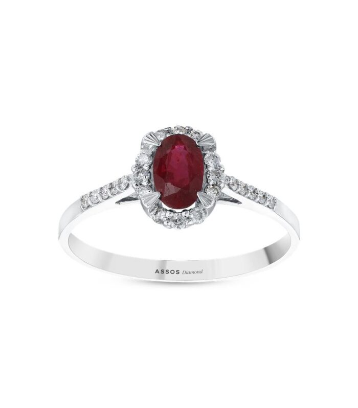 0.15 Karat Yakut Taşlı Pırlanta Yüzük