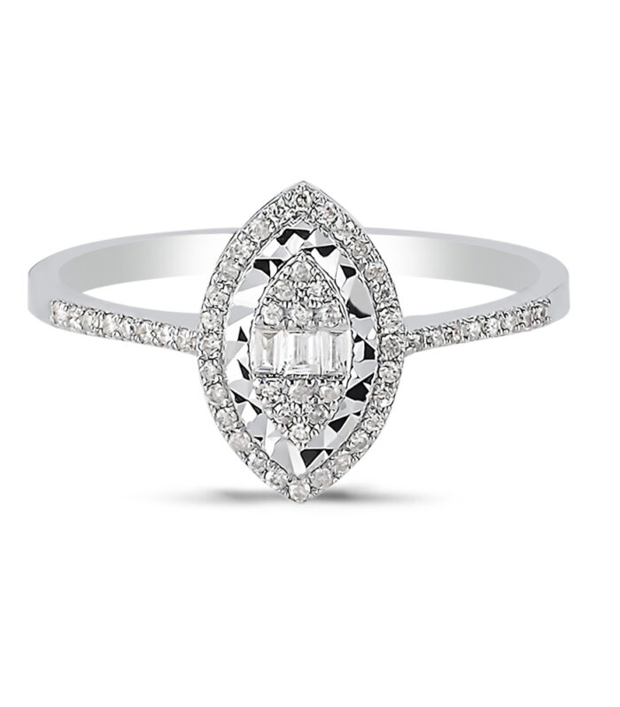 0.16 Karat Baget Pırlanta Yüzük