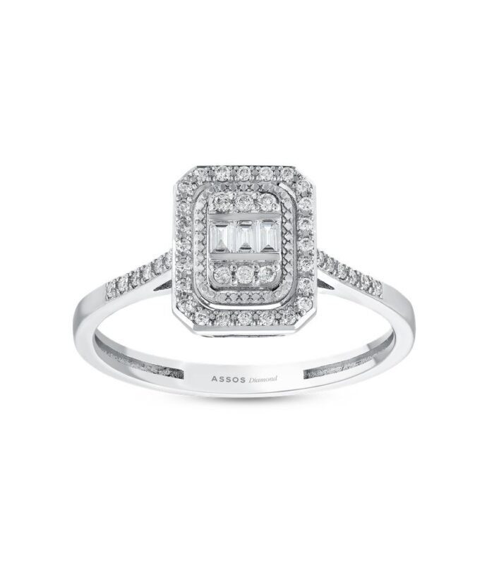 0.16 Karat Baget Pırlanta Yüzük