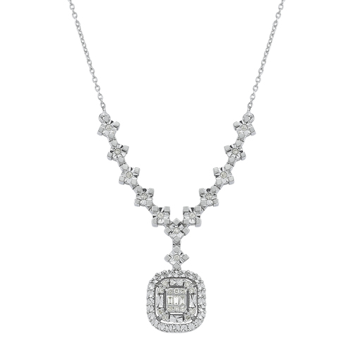 0.17 Karat Baget Pırlanta Kolye