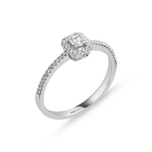 0.17 Karat Baget Pırlanta Yüzük