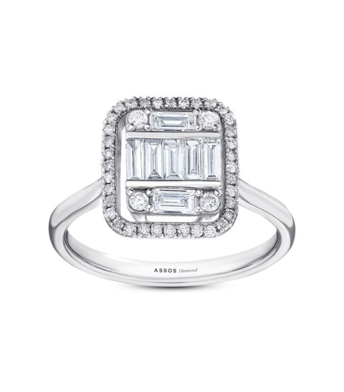 0.17 Karat Baget Pırlanta Yüzük