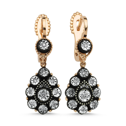 0.17 Karat Elmas Fantezi Küpe