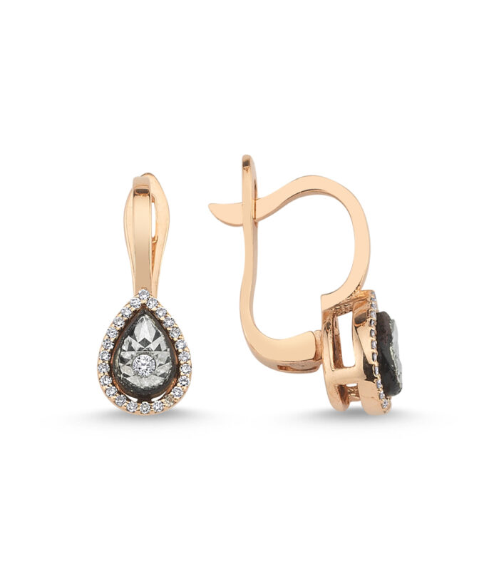 0.17 Karat Elmas Fantezi Küpe