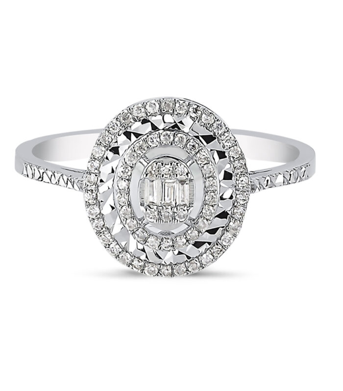 0.18 Karat Baget Pırlanta Yüzük