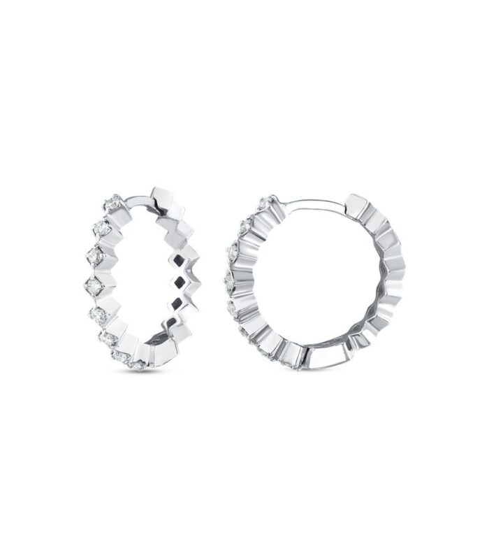 0.18 Karat Pırlanta Halka Küpe